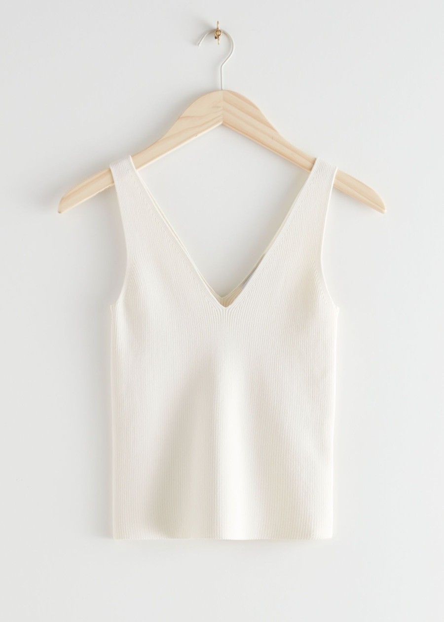 Klader & Other Stories | Rib Knit Tank Top Vit