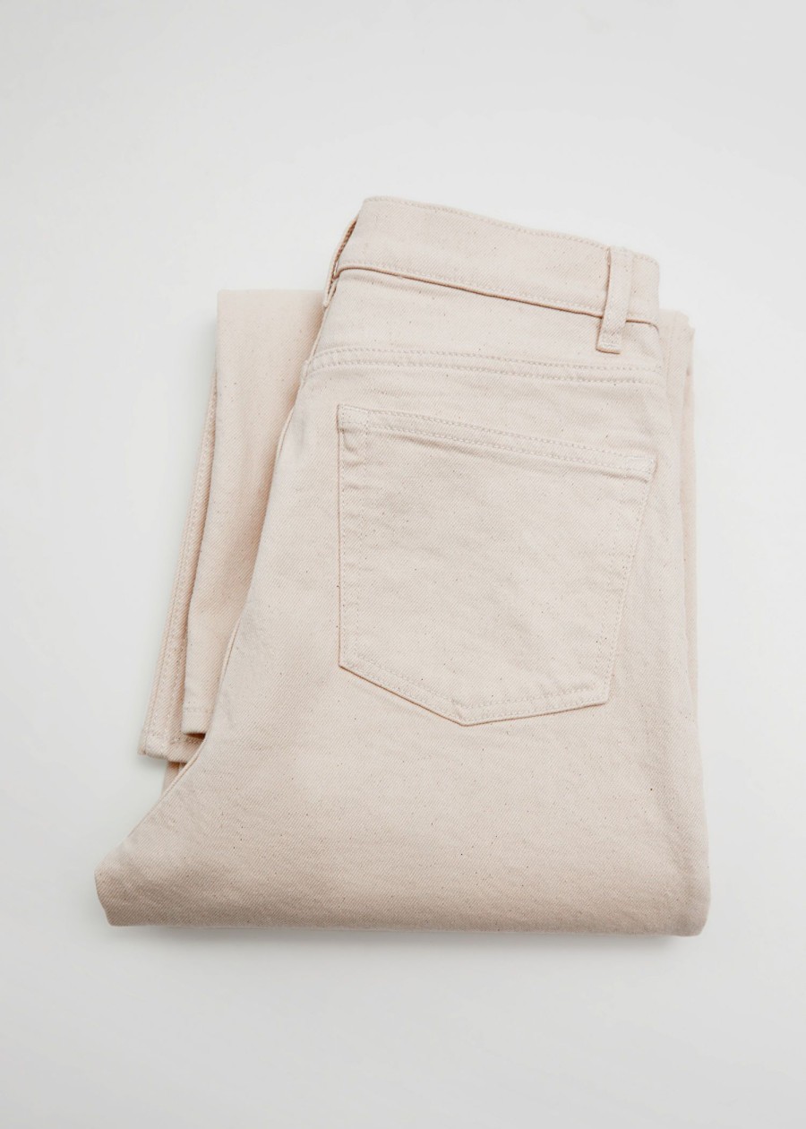 Klader & Other Stories | Vida Croppade Jeans Ljusbeige