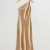 Klader & Other Stories | Midilang One Shoulder-Klanning I Satin Bronze