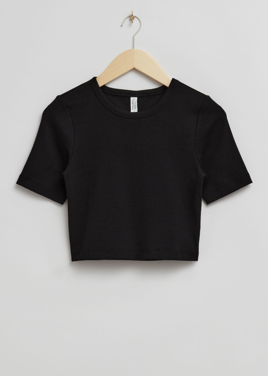 Klader & Other Stories | Croppad T-Shirt Svart