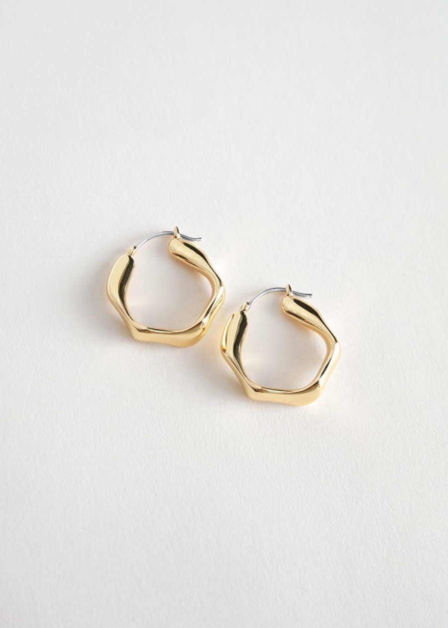 Smycken & Other Stories | Asymmetriska Hoops Guld