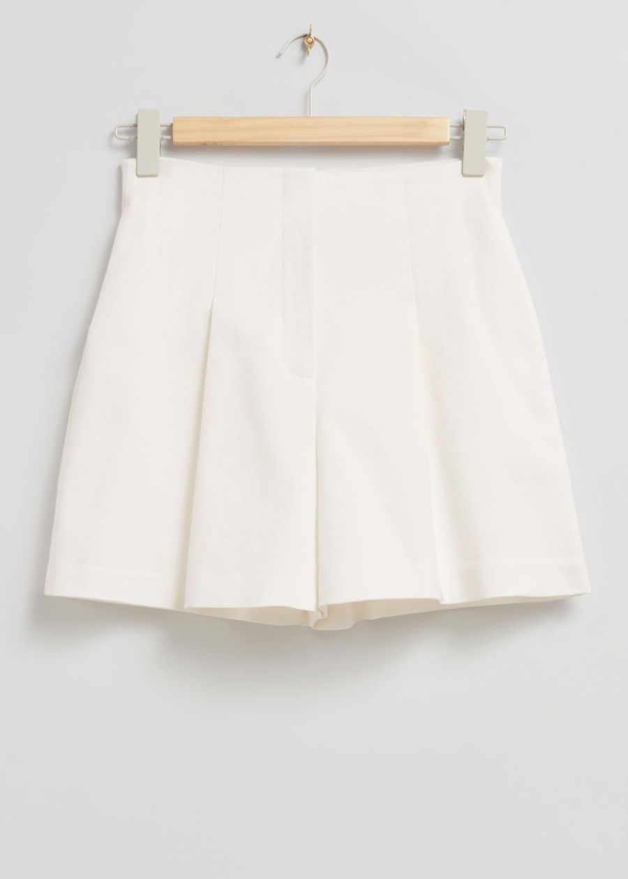 Klader & Other Stories | High Waist Chino Shorts Vit