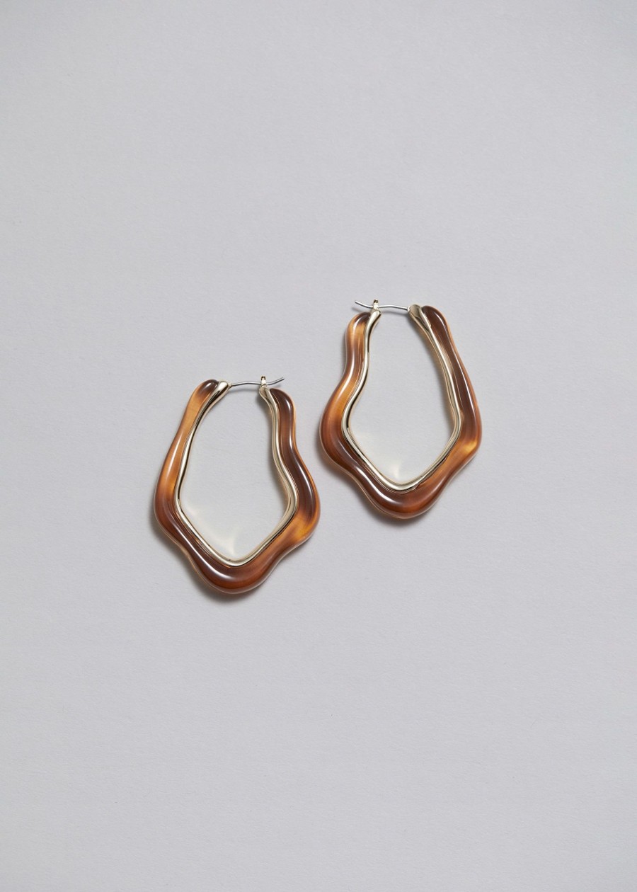 Smycken & Other Stories | Asymmetriska Hoops I Glas Barnsten