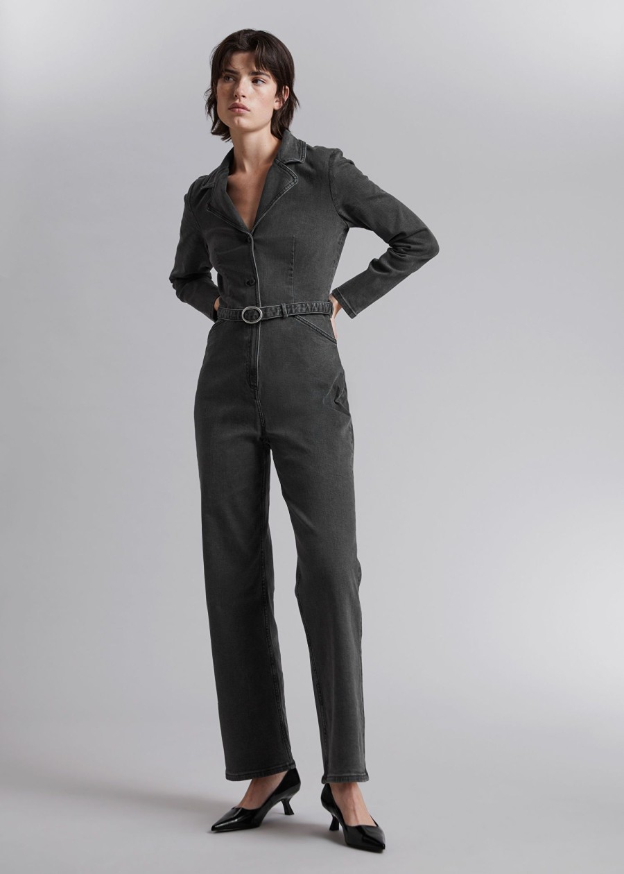 Klader & Other Stories | Jumpsuit Med Skarp Gra Denim