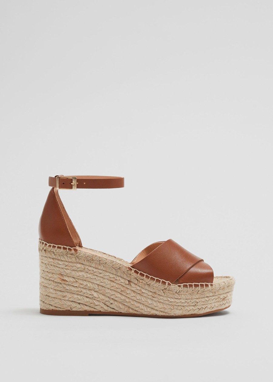 Skor & Other Stories | Espadrillossandaler I Lader Brun