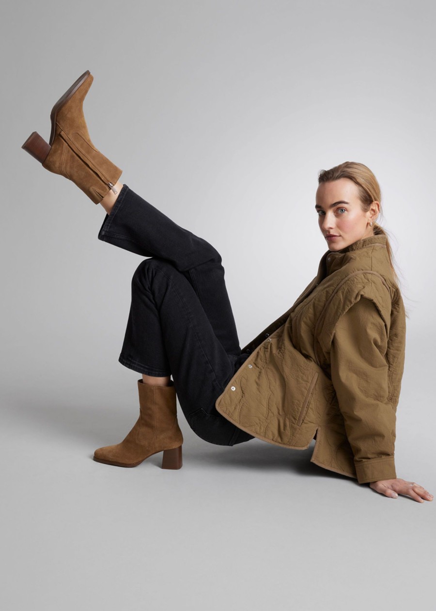 Skor & Other Stories | Klassiska Ankelboots I Lader Beige