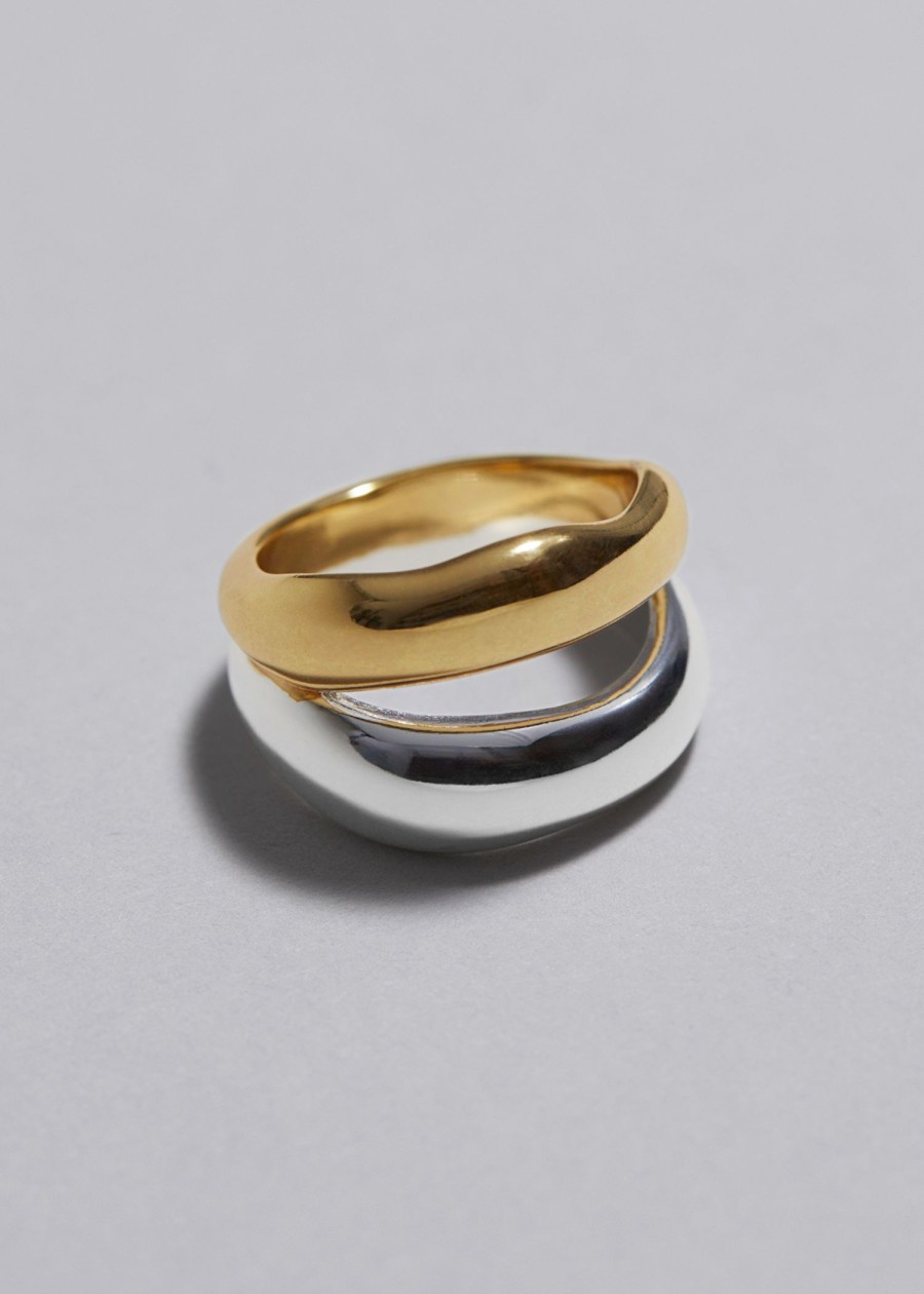 Smycken & Other Stories | Tvadelad Ring Guld/Silver