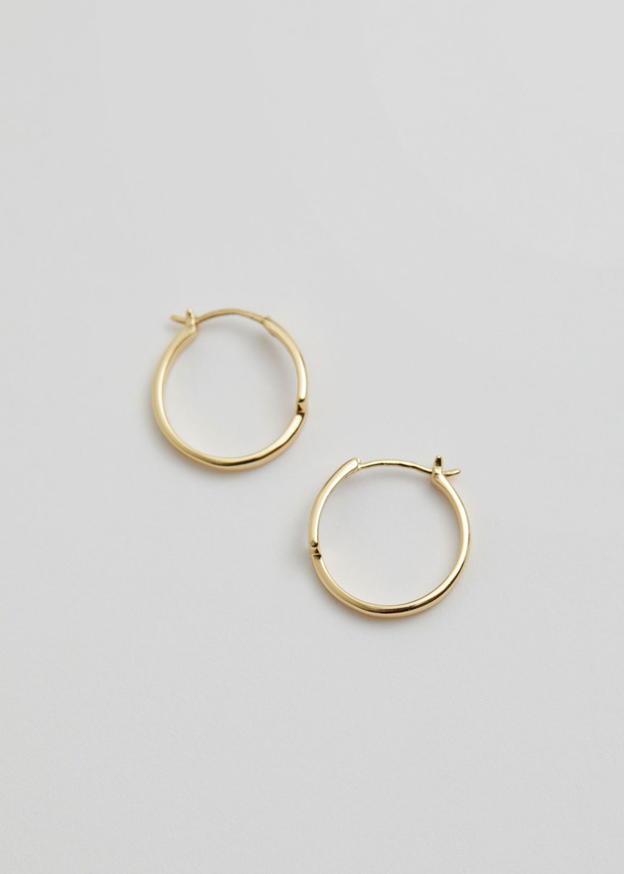 Smycken & Other Stories | Platerade Hoops I Sterlingsilver Guld