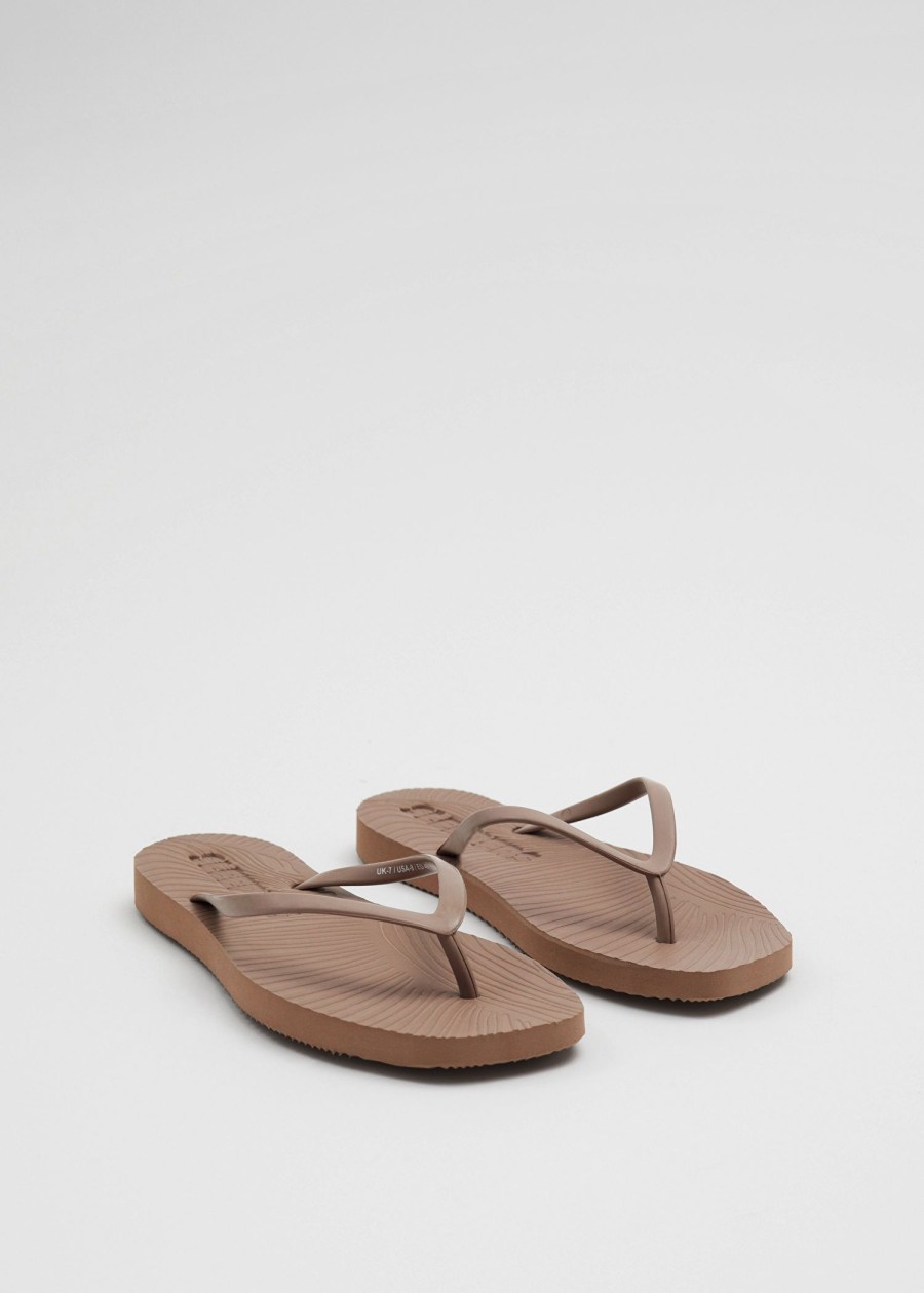 Skor & Other Stories | Sleepers Tapered Flip-Flops Nougat