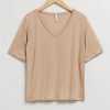 Klader & Other Stories | V-Ringad T-Shirt Ljusbeige