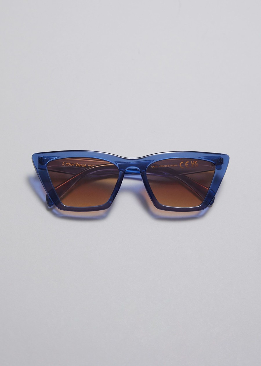 Accessoarer & Other Stories | Angular Cat Eye Sunglasses Bla