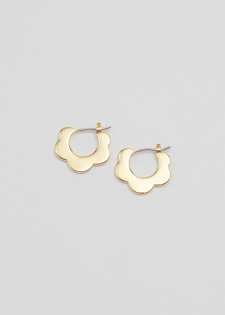 Smycken & Other Stories | Flower Hoop Earrings Guld