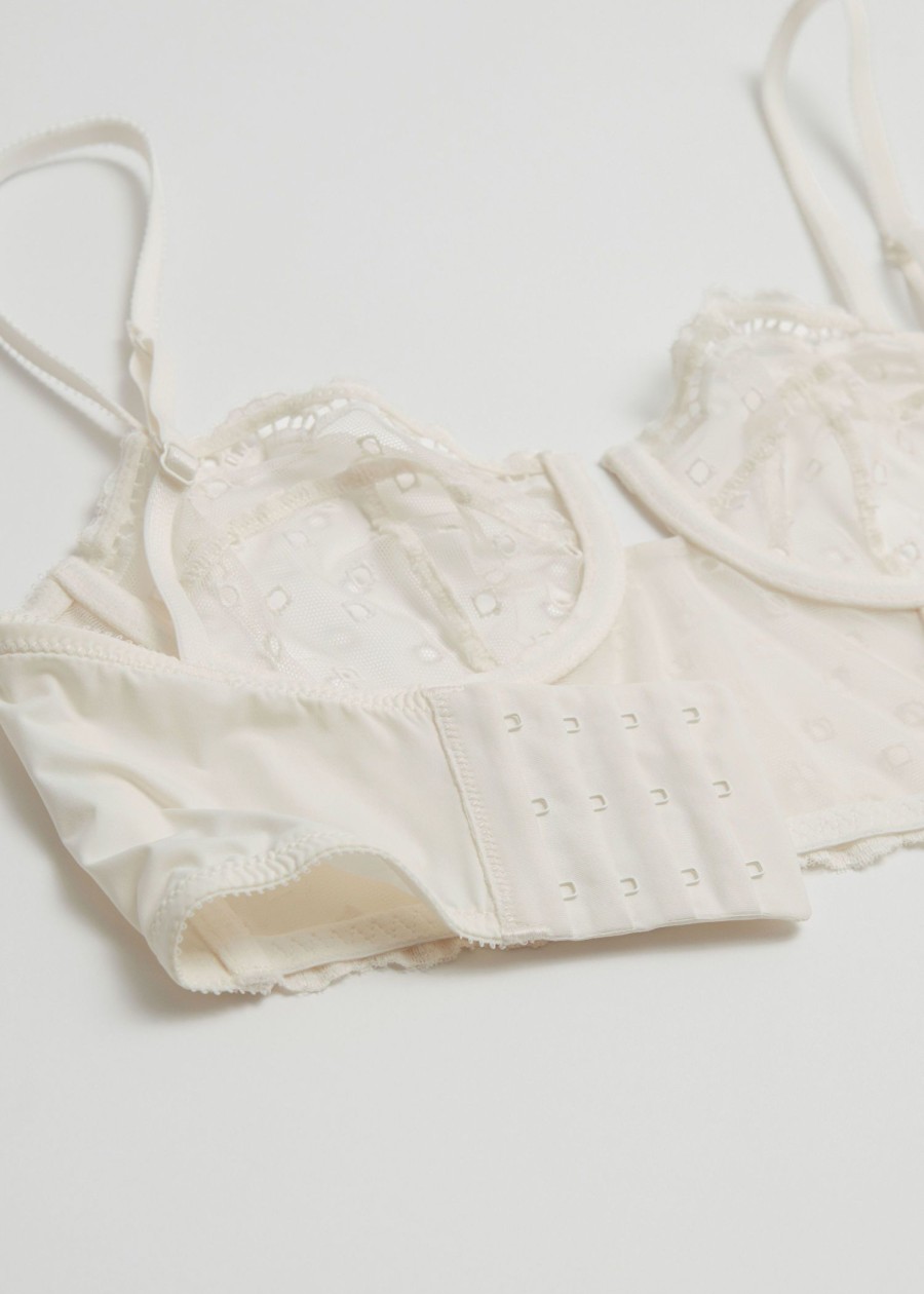 Underklader & Other Stories | Broderad Bustier-Bh Cremevit