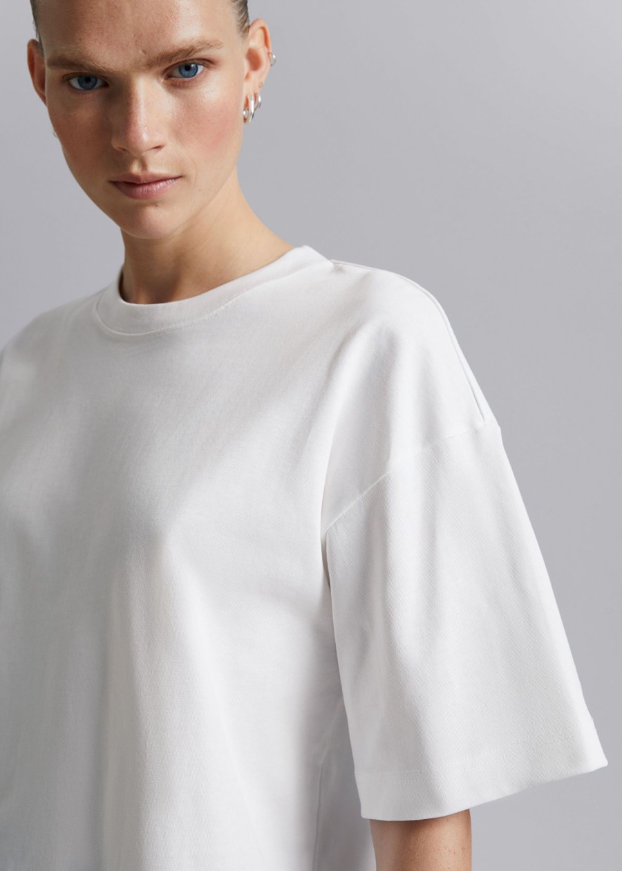 Klader & Other Stories | Oversized T-Shirt I Bomullstrika Vit