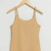 Klader & Other Stories | Ribbed Vest Top Ljusbeige