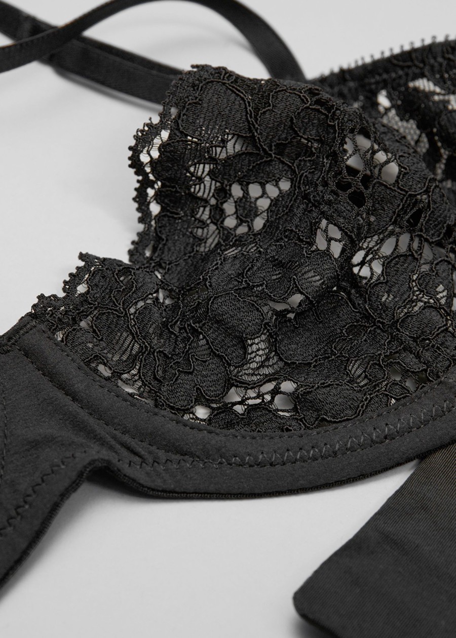 Underklader & Other Stories | Floral Lace Underwire Bra Svart